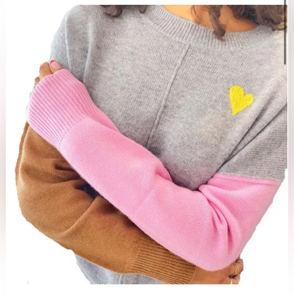 Kerri Rosenthal Color Block Cashmere Sweater